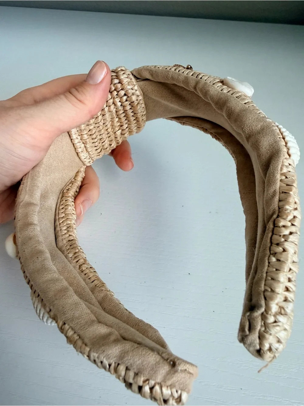 Unbranded Sea Shell Straw Headband